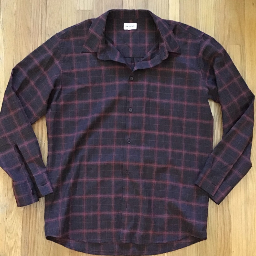 13 Bonaparte Wool plaid Button Up S